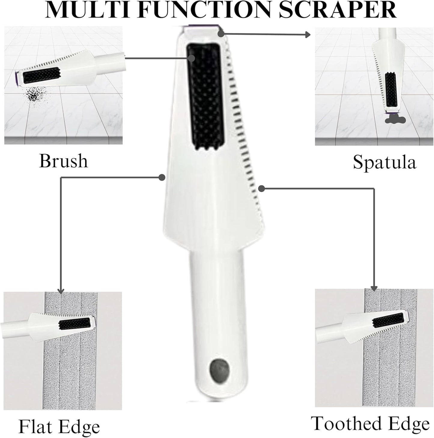 FLOORINGTON Spray Mop for Floor Cleaning Wet & Dry Microfiber Mop with 550ML Refillable Bottle, 4 Washable Pads, 4 Microfibre Cloth and 1 Scraper Perfect for Home, Kitchen, Hardwood, Tile Floors PS08 - Floorington