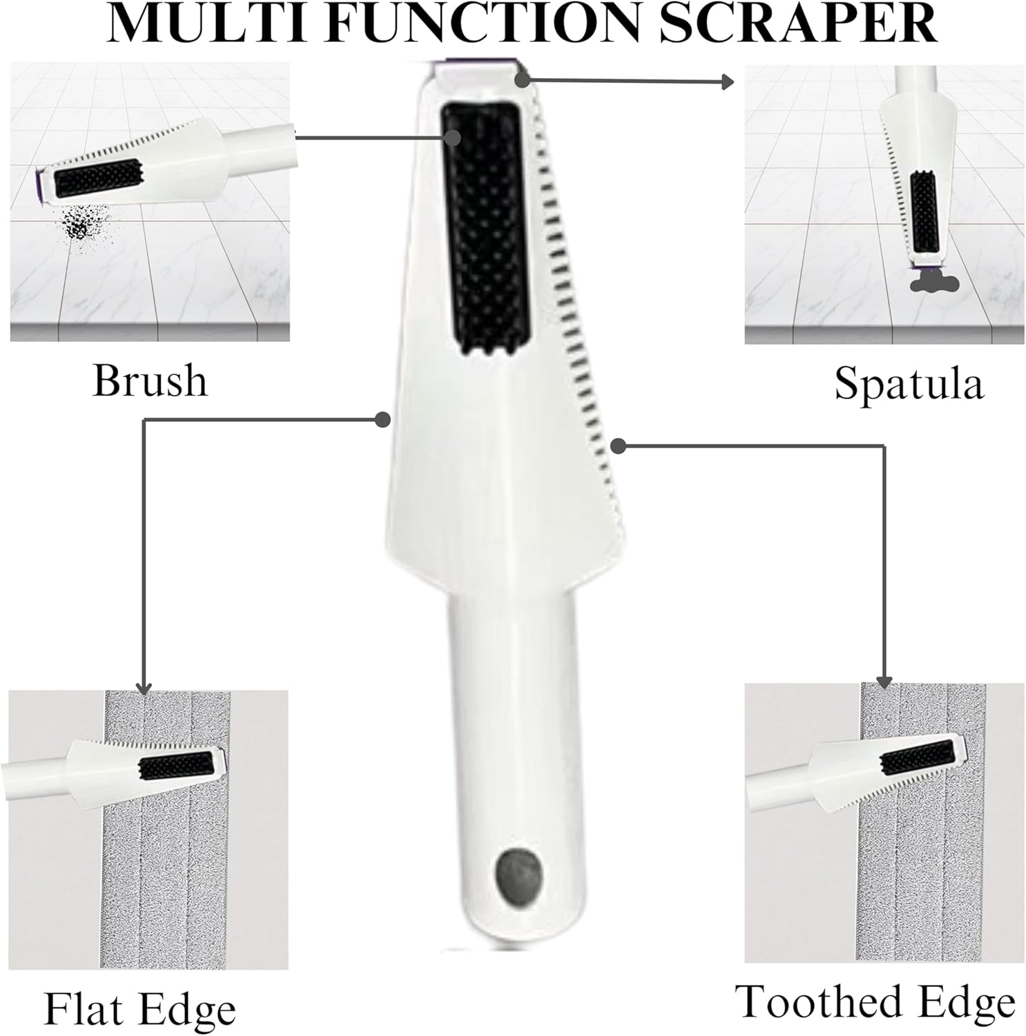 FLOORINGTON Spray Mop for Floor Cleaning Wet & Dry Microfiber Mop with 550ML Refillable Bottle, 4 Washable Pads, 4 Microfibre Cloth and 1 Scraper Perfect for Home, Kitchen, Hardwood, Tile Floors PS08 - Floorington