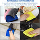 Floorington Premium Microfibre Cleaning Cloths Pack of 10, Double-layer, Lint Free Super Absorbent Towel for Household and Car Washing, Drying Size40 x 30 cm free Mini dustpan & brush set MT55 - Floorington