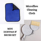 Floorington Premium Microfibre Cleaning Cloths Pack of 10, Double-layer, Lint Free Super Absorbent Towel for Household and Car Washing, Drying Size40 x 30 cm free Mini dustpan & brush set MT55 - Floorington