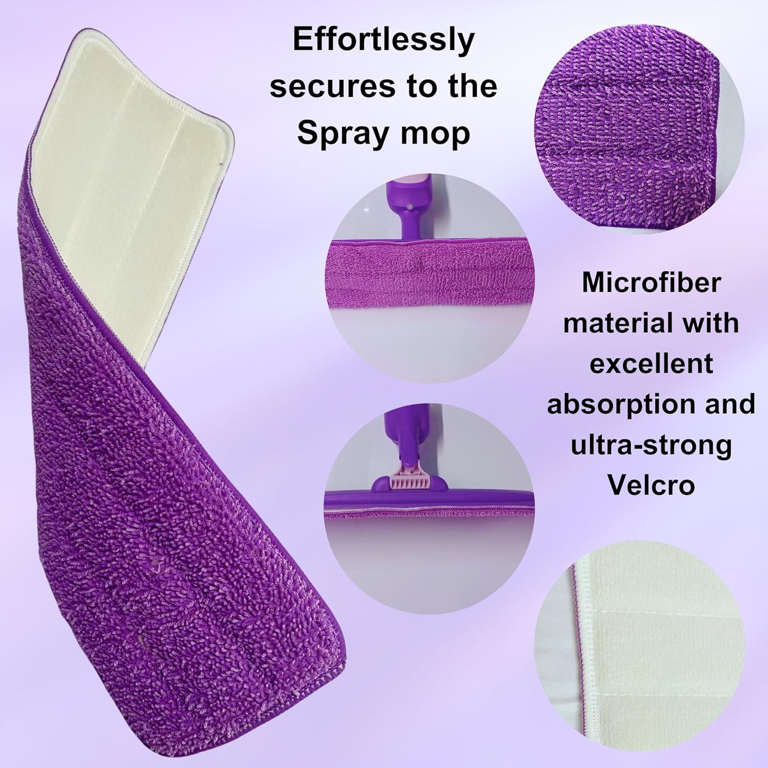 FLOORINGTON Spray Mop for Floor Cleaning Wet & Dry Microfiber Mop with 550ML Refillable Bottle, 4 Washable Pads, 4 Microfibre Cloth and 1 Scraper Perfect for Home, Kitchen, Hardwood, Tile Floors PS08 - Floorington