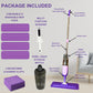 FLOORINGTON Spray Mop for Floor Cleaning Wet & Dry Microfiber Mop with 550ML Refillable Bottle, 4 Washable Pads, 4 Microfibre Cloth and 1 Scraper Perfect for Home, Kitchen, Hardwood, Tile Floors PS08 - Floorington