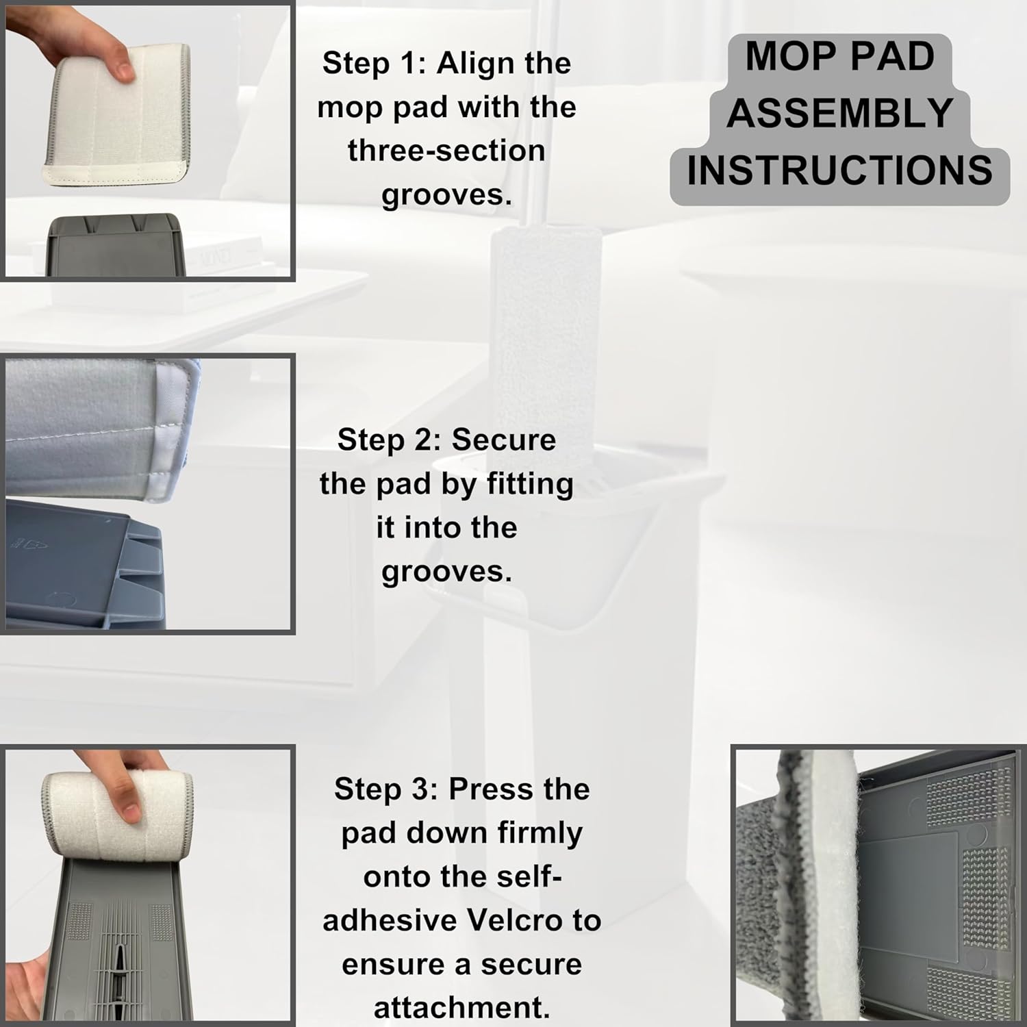 FLOORINGTON Floor Mop and Bucket Set Easy Flash Speed Mop with Squeeze Bucket Flat Mop for Floor Cleaning Includes 4 Washable Microfiber Pads, 2 Free Cleaning Cloths & Mini Dustpan and Brush Set SM11 - Floorington